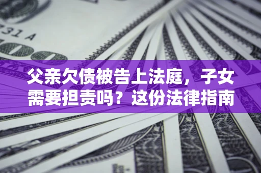 北京父亲欠债被告上法庭，子女需要担责吗？这份法律指南必须看完